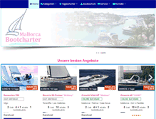 Tablet Screenshot of mallorca-bootcharter.de